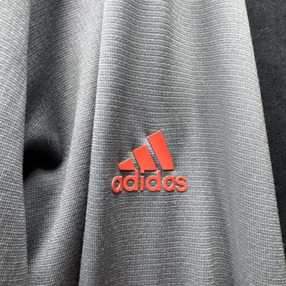 Adidas Jacket Mens XL Gray Climaheat Golf Full Zip Performance Layer Athletic